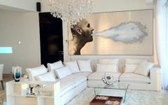 Grand canapé d’angle pour un confort maximal design intérieur luxe appartement