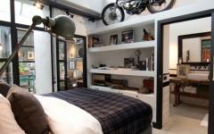 teintes accessoires déco masculines chambre à coucher