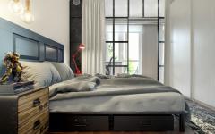 chambre à coucher déco design verrière