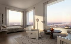 La chambre des propriétaires avec vue panoramique sur la ville chambre vue panoramique manhattan